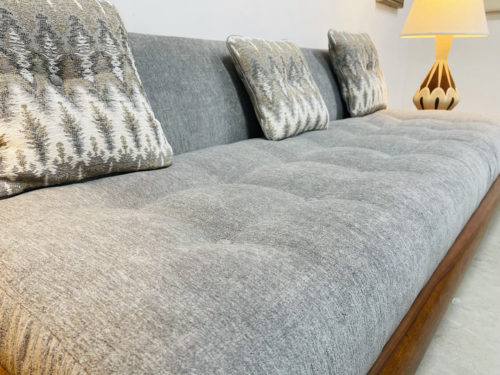 Rare ADRIAN PEARSALL 1709’ Platform Sofa with Attached End Tables  image 12