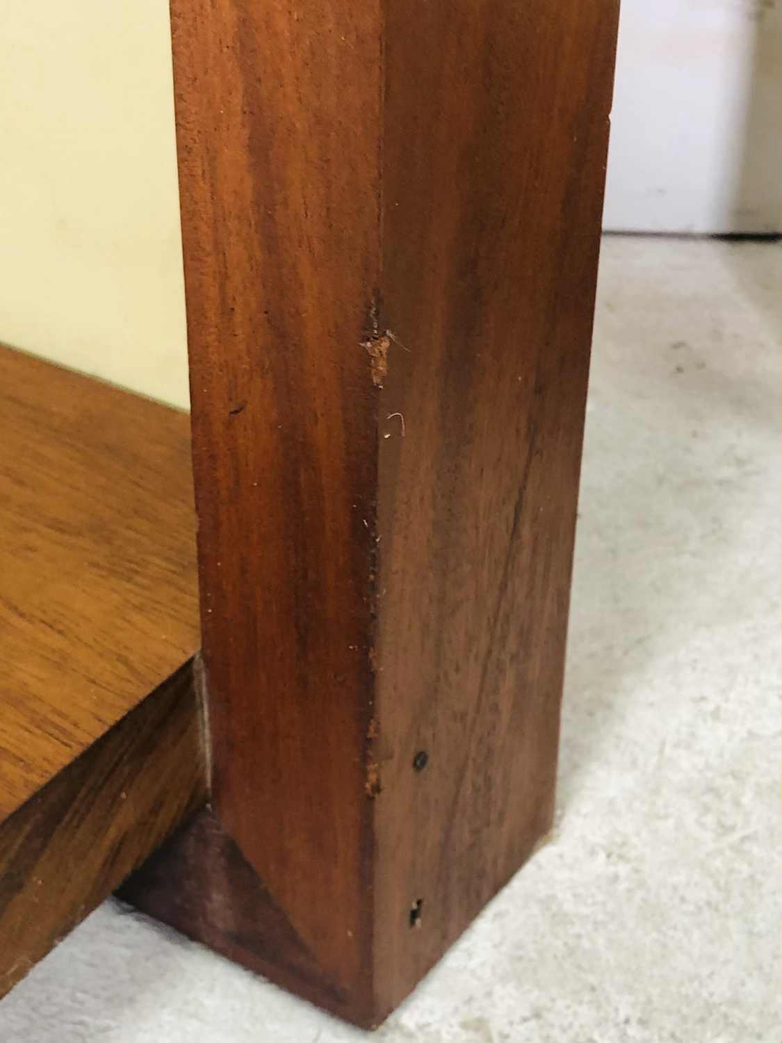 Pair of MCM Floating Shelf Teak Wall-unit / Wall-art image 2