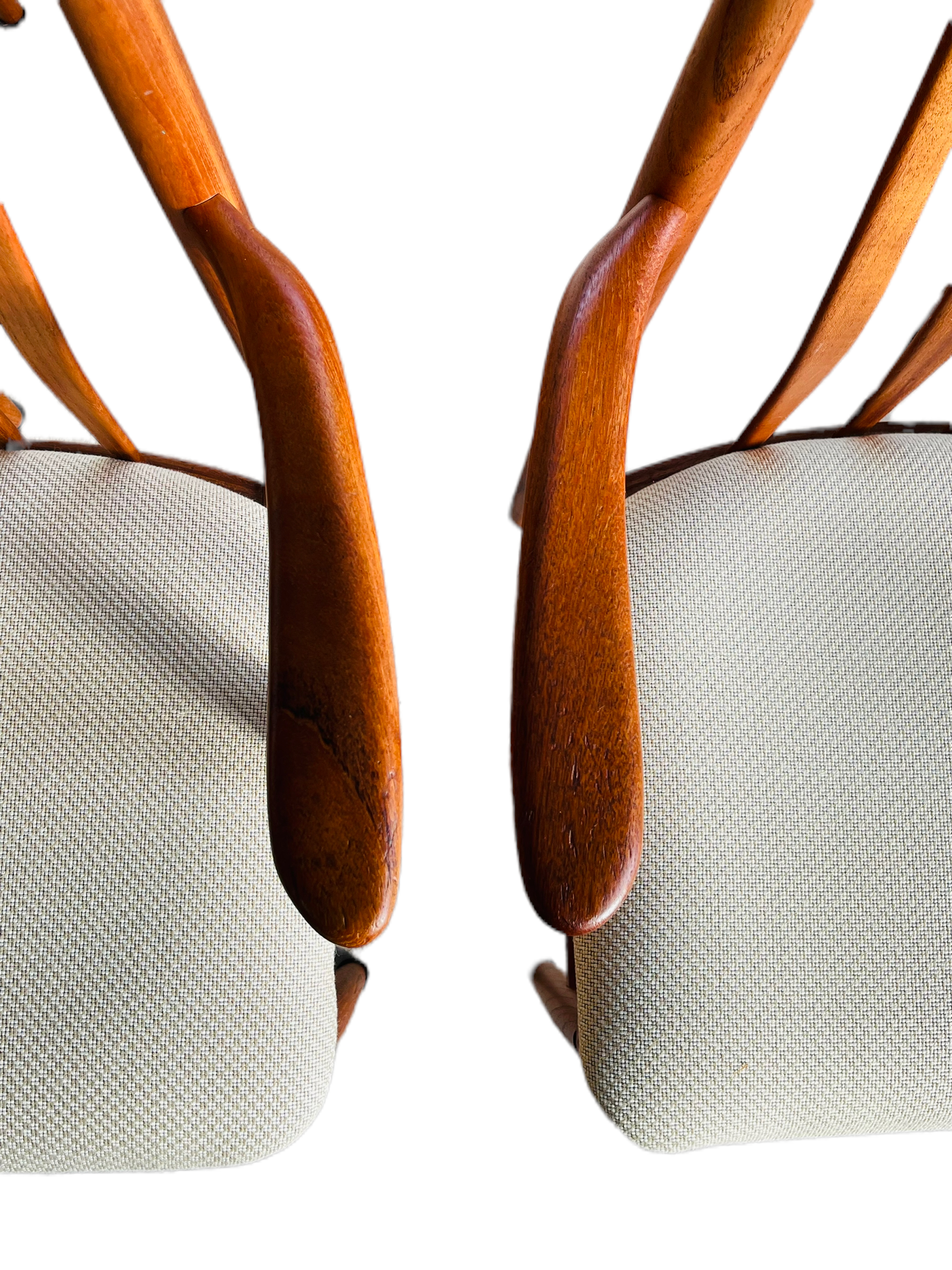 Set 4 1970s Benny Linden Teak Dining Chairs image 4
