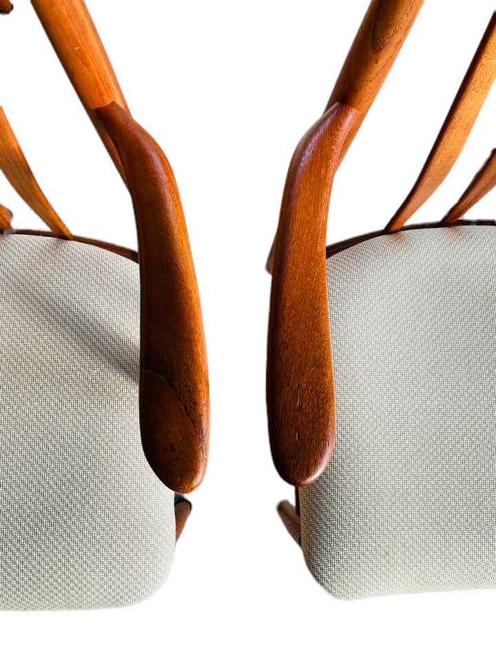 Set 4 1970s Benny Linden Teak Dining Chairs image 4