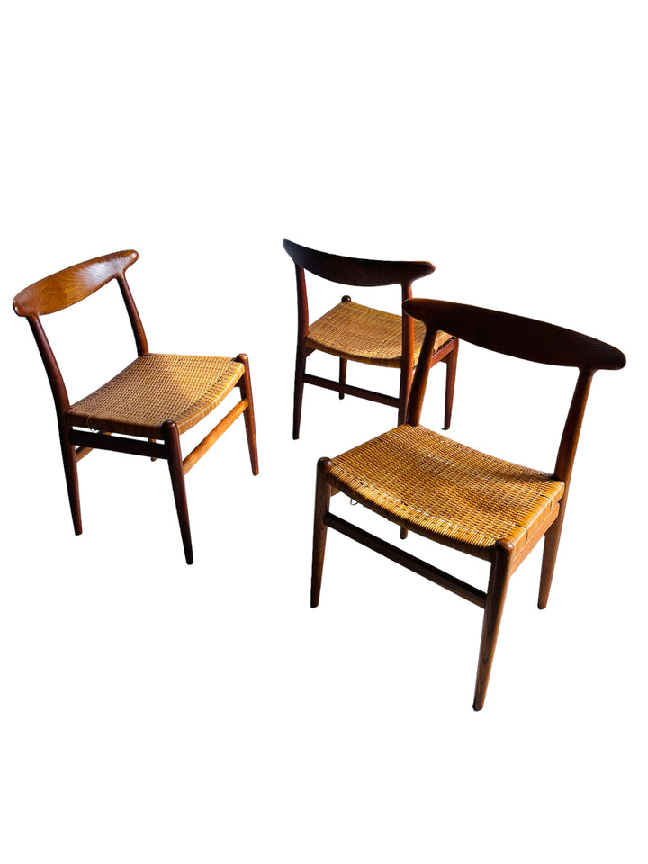 Set 3 Hans J. Wegner Chairs Side Chairs C M Madsens image 0