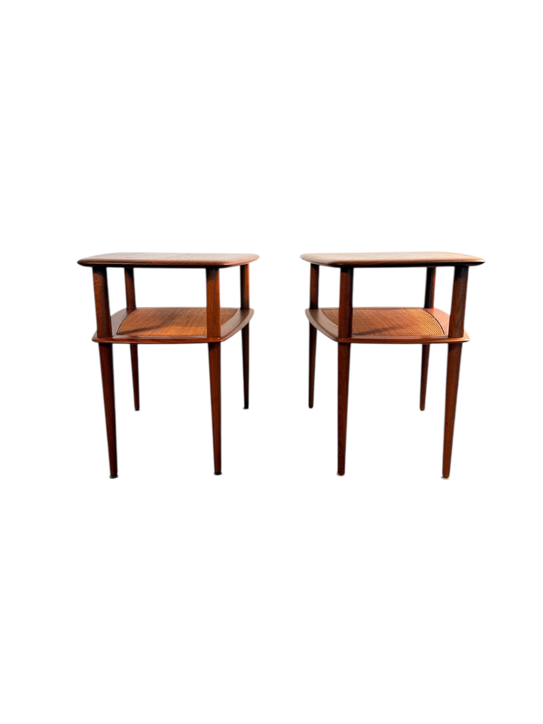 Pair of Danish Modern Teak End Tables by Peter Hvidt for France & Son image 1