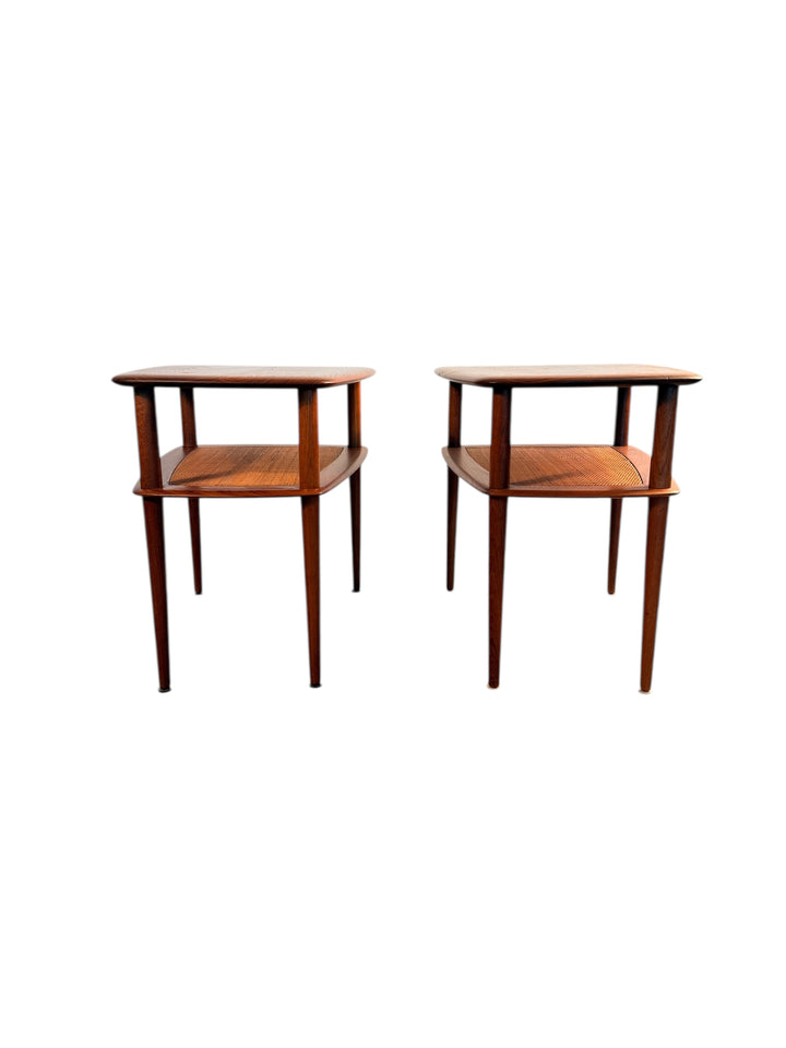 Pair of Danish Modern Teak End Tables by Peter Hvidt for France & Son image 1