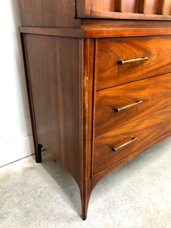 Mid-Century Modern Tall Walnut Chest/Dresser by Kent Coffey image 5