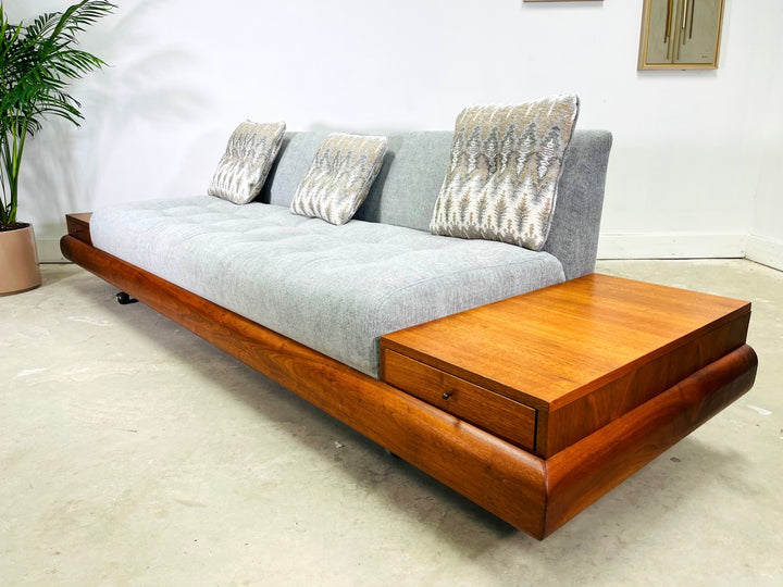 Rare ADRIAN PEARSALL 1709’ Platform Sofa with Attached End Tables  image 4