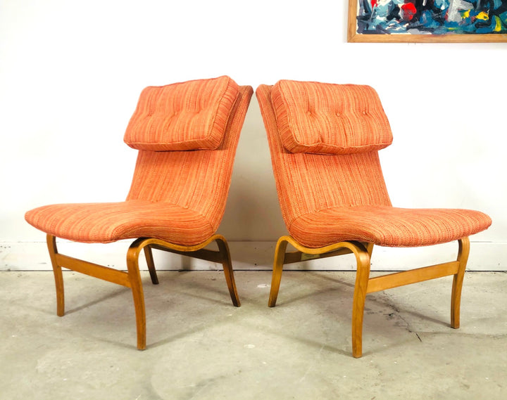 Pair Of Swedish Modern “Eva” Chairs Designed by Bruno Mathsson  image 2