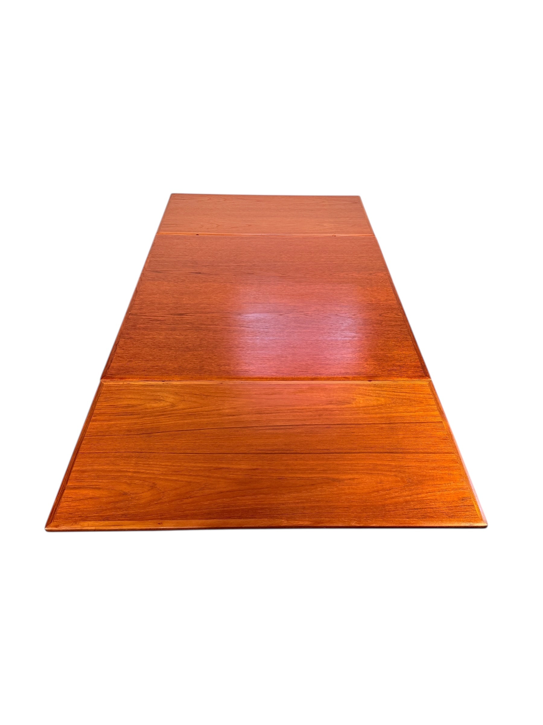 Mid Century Danish Modern Teak Draw Leaf Dining Table  image 6