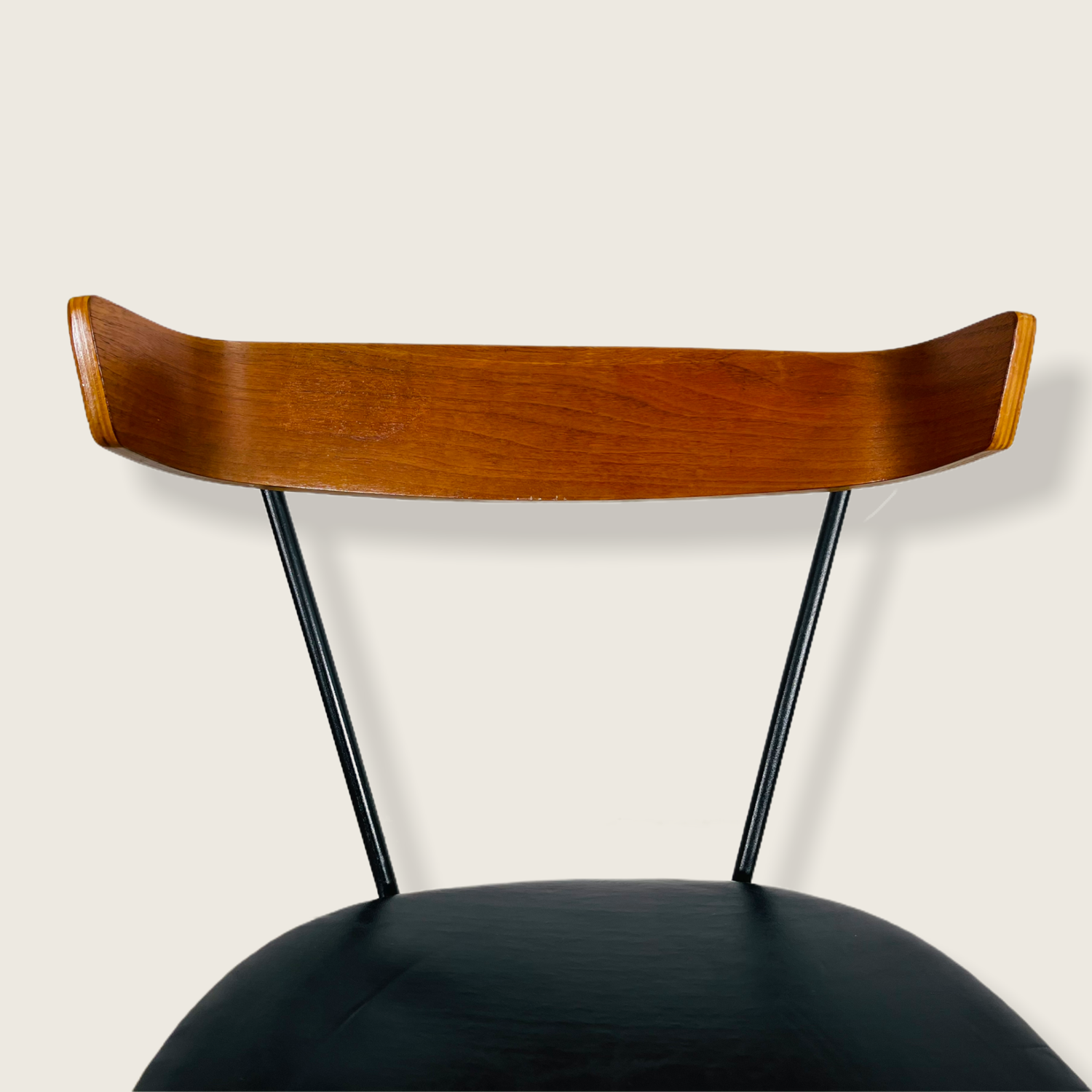 Mid-Century Modern Paul McCobb Style 1535 Iron & Walnut Desk or Dining Chair image 9