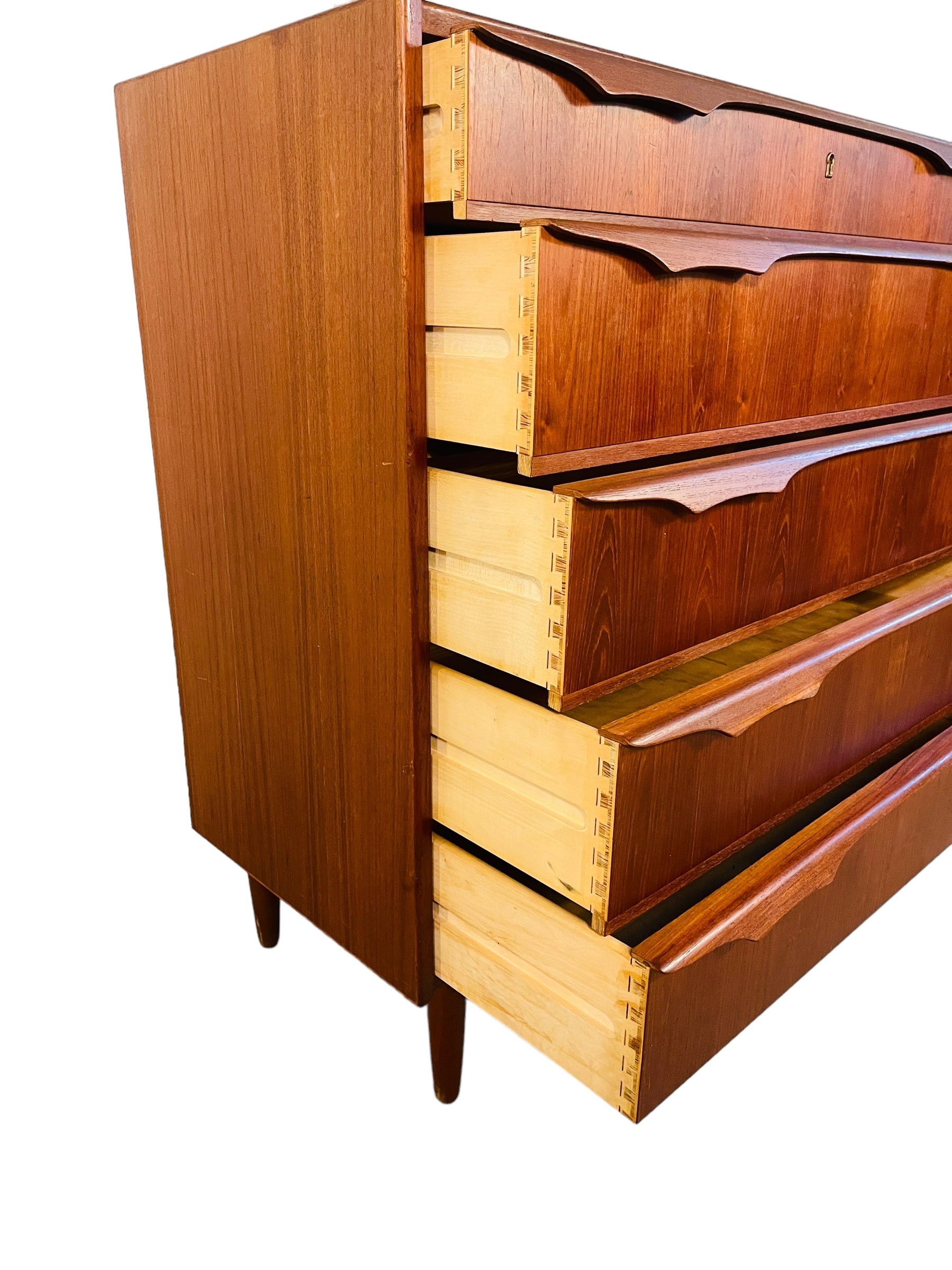 Mid Century Danish Modern Teak Dresser  image 1