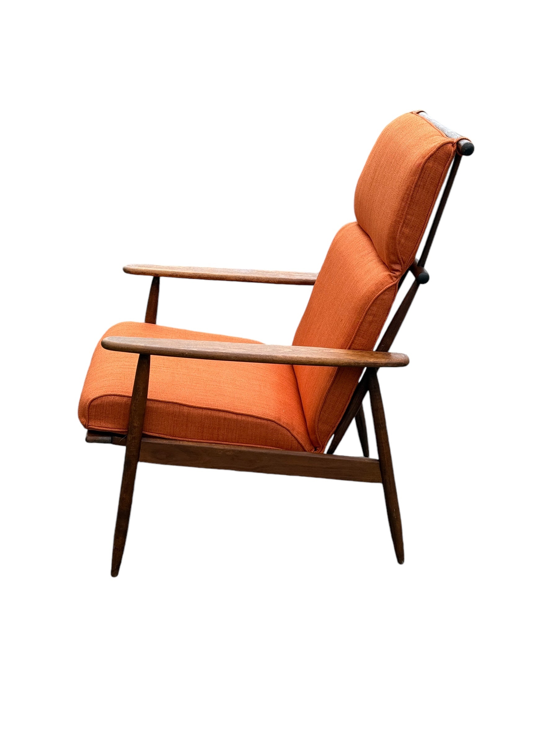 Mid-Century Modern Viko Baumritter-Style Spindle Back Walnut Armchair image 3