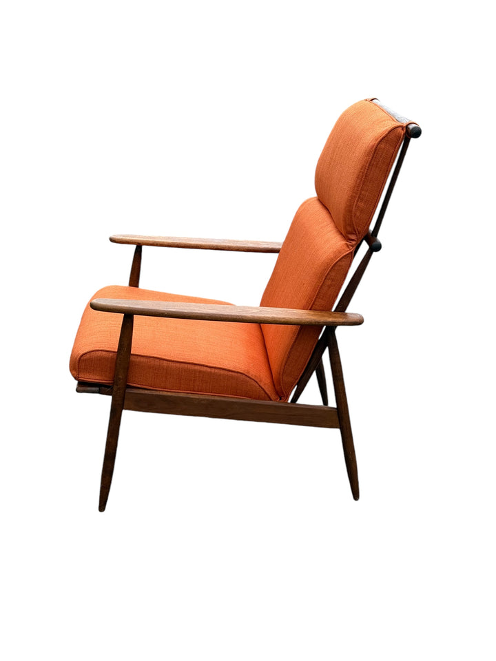Mid-Century Modern Viko Baumritter-Style Spindle Back Walnut Armchair image 3