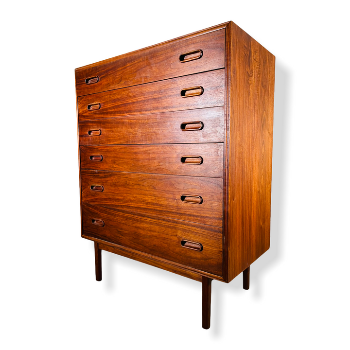 Mid-Century Modern Jack Cartwright for Founder Highboy Walnut Dresser image 2