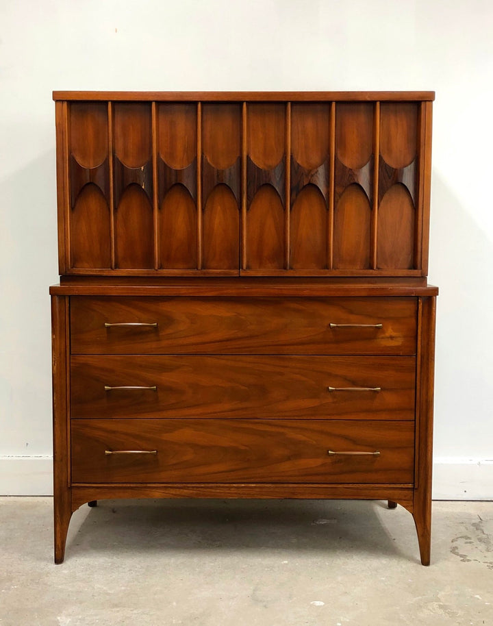 Mid-Century Modern Tall Walnut Chest/Dresser by Kent Coffey image 11