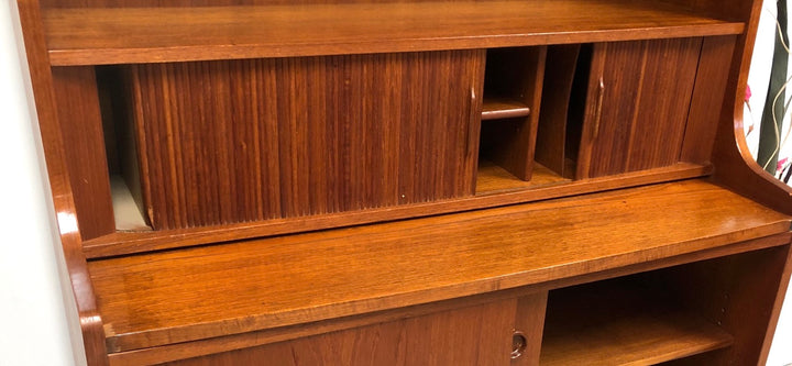 Mid-Century Danish Modern Teak Secretary Desk & Bookcase By Bornholms image 7