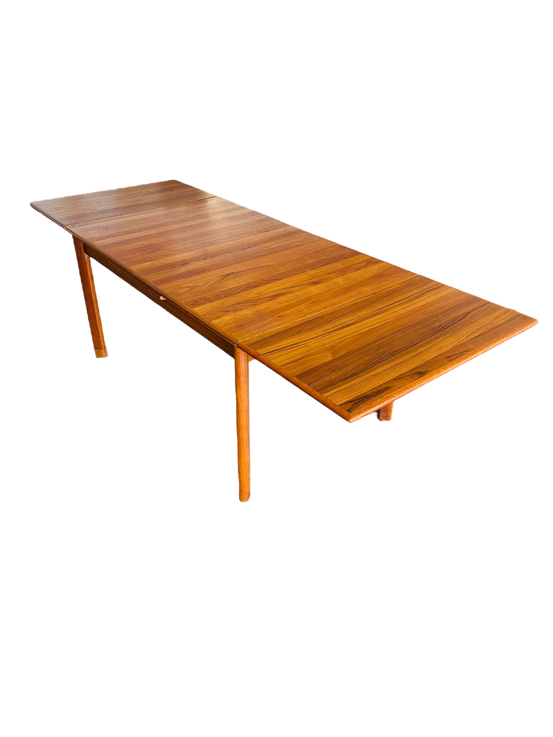 Mid Century Danish Modern Teak Draw Leaf Dining Table image 0
