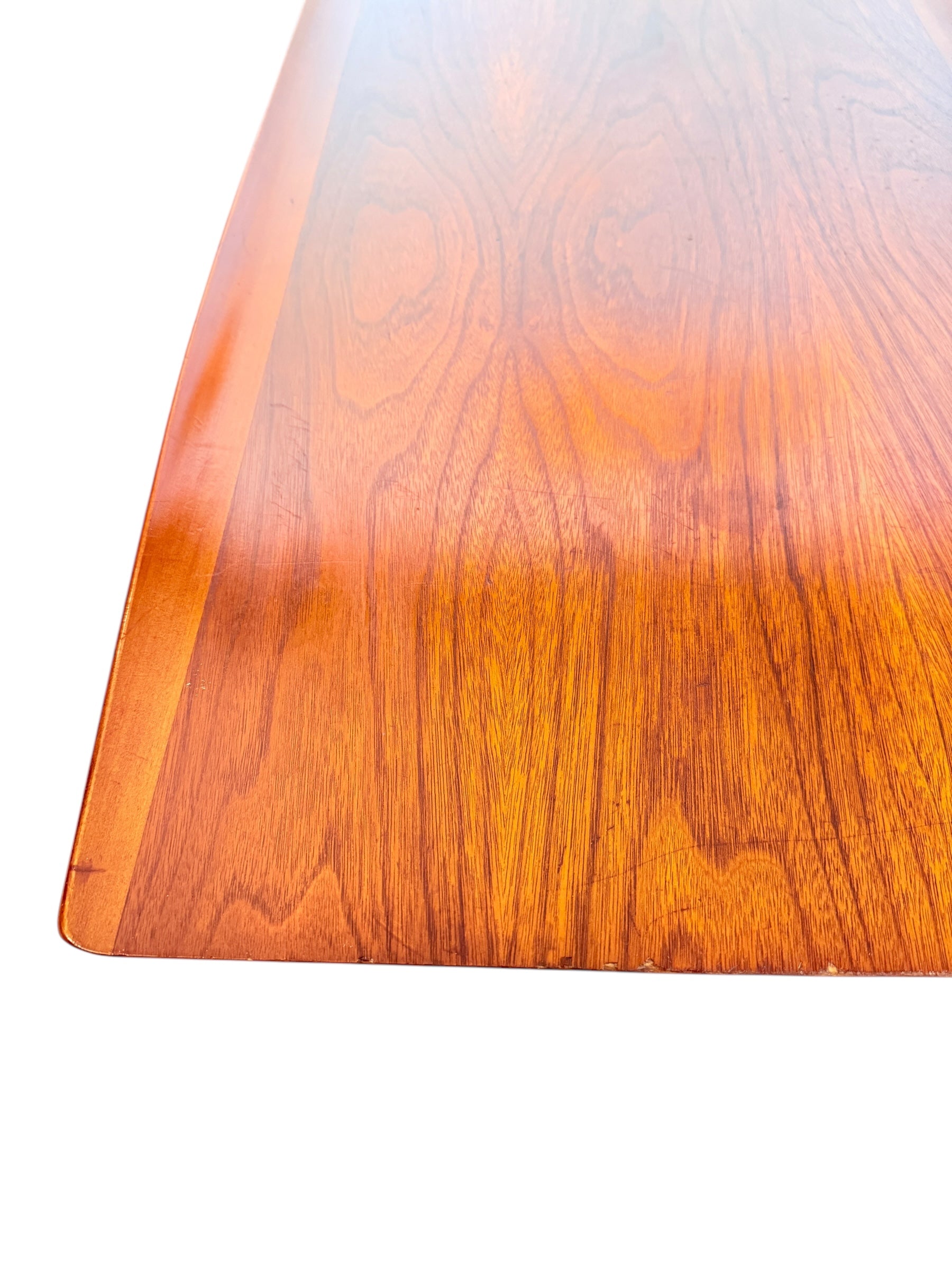 Mid-Century Modern Surfboard Coffee Table by Bassett in Black Walnut image 7