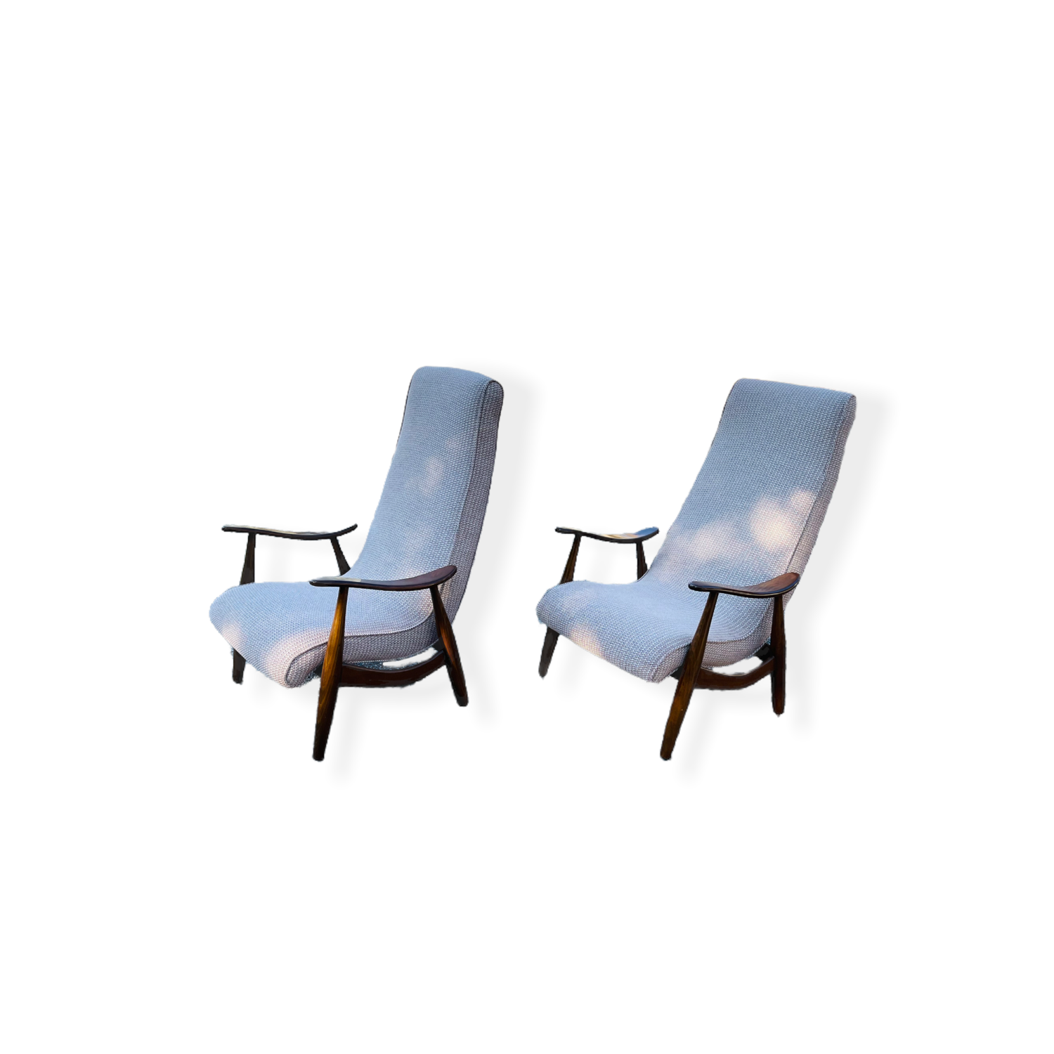 Pair Mid-Century Modern Lounge Chairs image 0