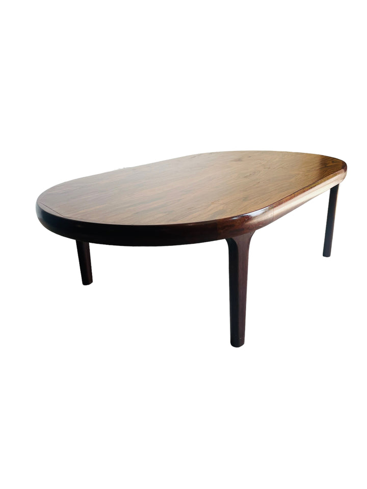 Scandinavian Rosewood Oval Coffee Table image 2