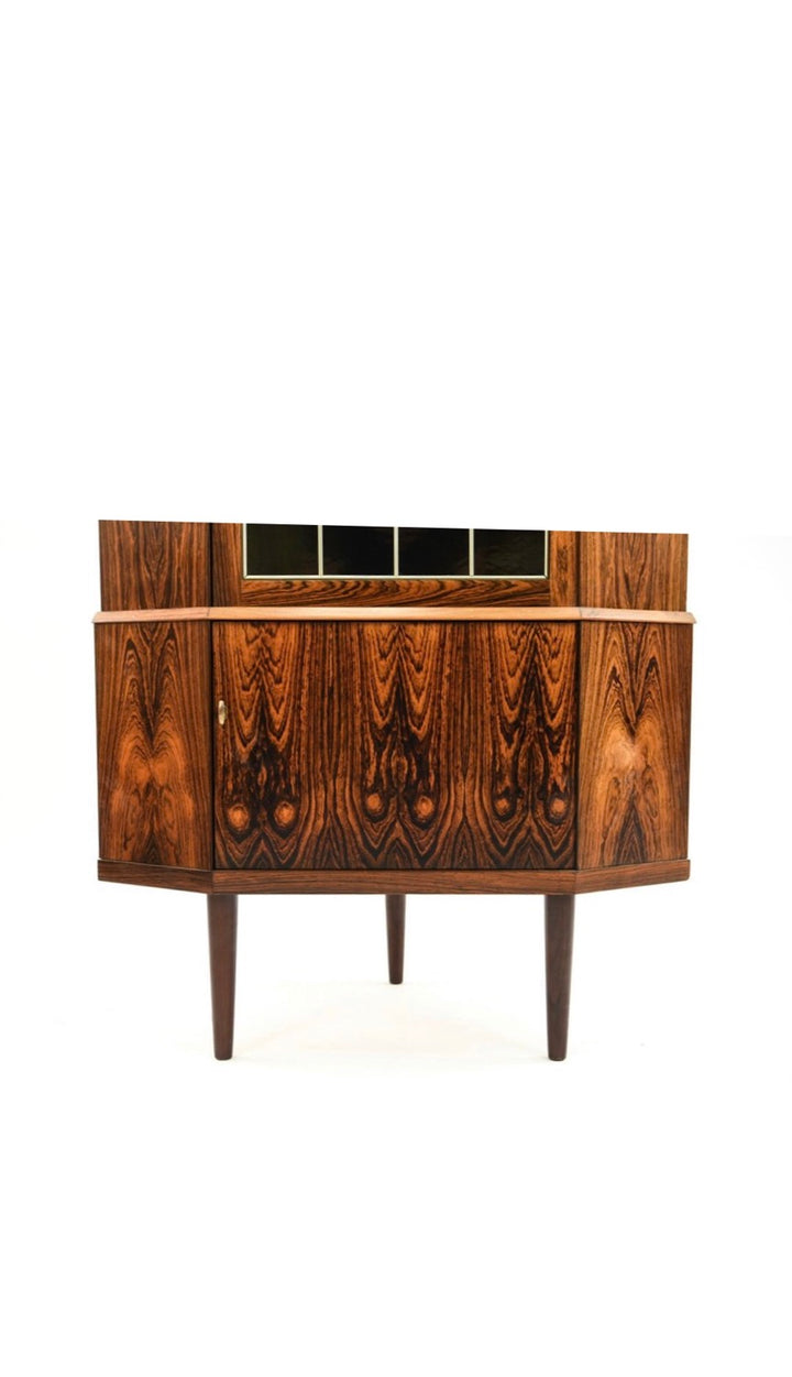 Mid-Century Danish Modern Rosewood Corner Cabinet image 5