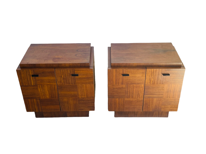 Pair Paul Evens Style Nightstands by Tobago Furniture  image 1