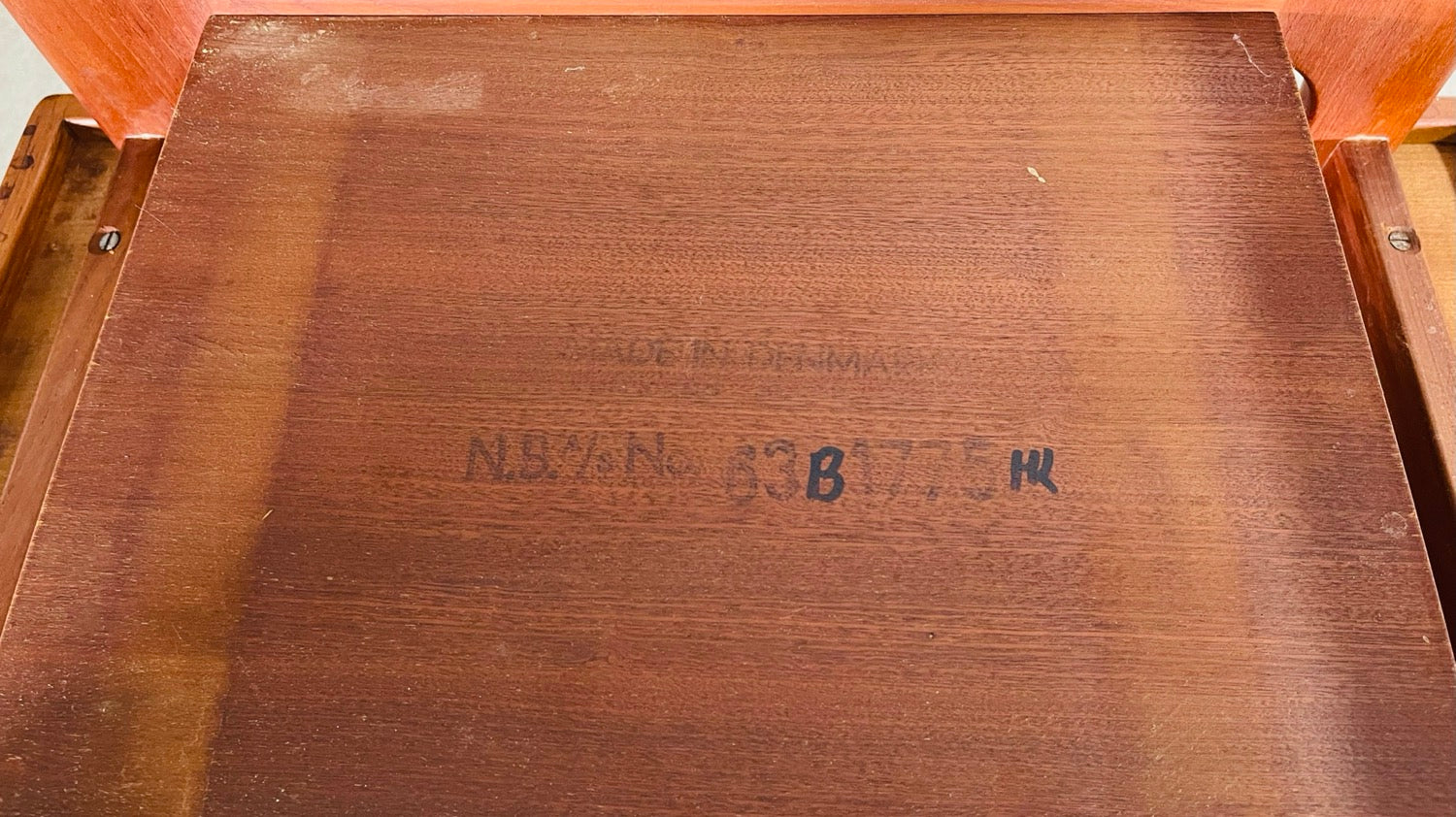 Mid-Century Danish Modern Teak Side Table by NIELS BACH 1960s image 9