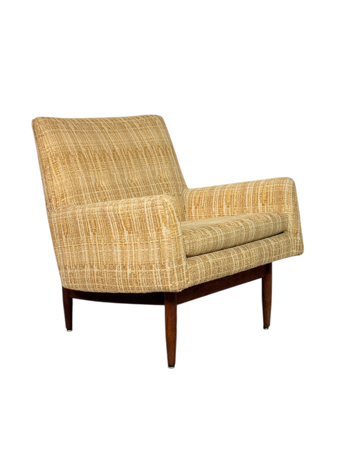 1950s Jens Risom Club Lounge Chair with Walnut Frame image 7
