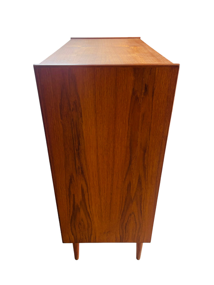 Danish Modern Teak Chest with Sliding Doors image 7