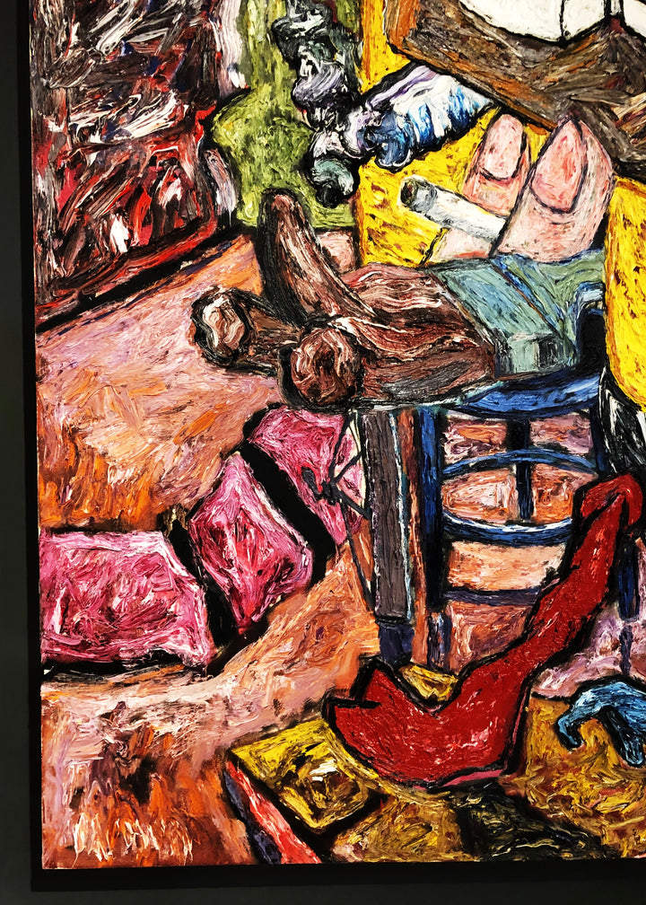 Large Original Mid Century Abstract Impressionist Signed Painting image 6