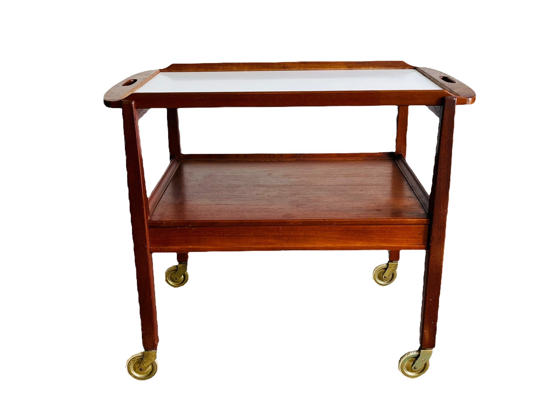 Danish Modern Teak Serving Cart image 0