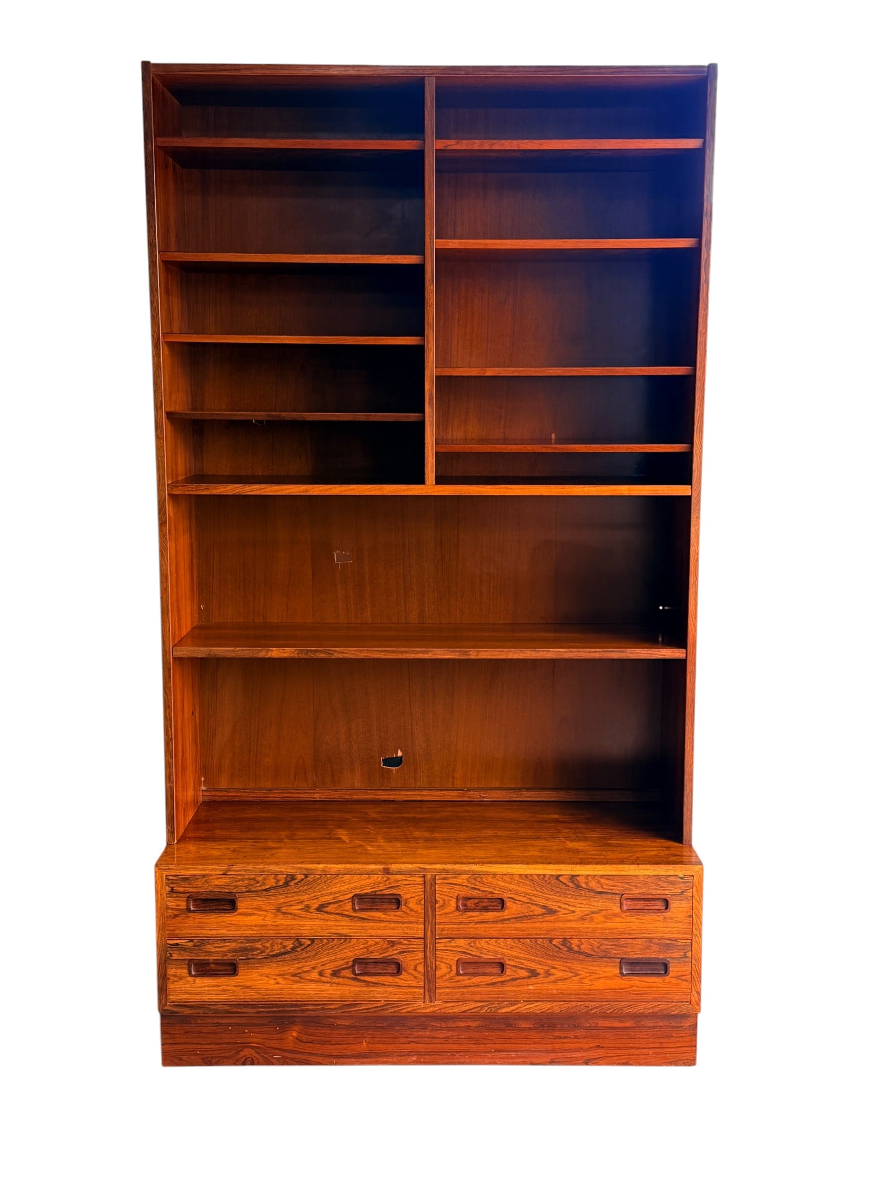 Danish Rosewood Bookcase by Hundevad