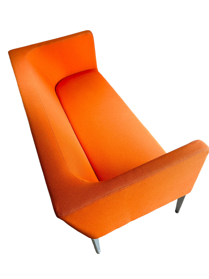 Steelcase Bivi Rumble Seat Collection: Vibrant Orange Modern Sofa image 4