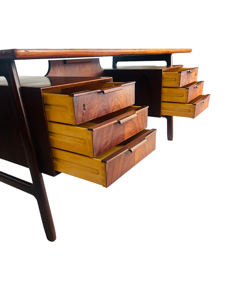 Omann Jun rosewood Executive desk model #75 image 7