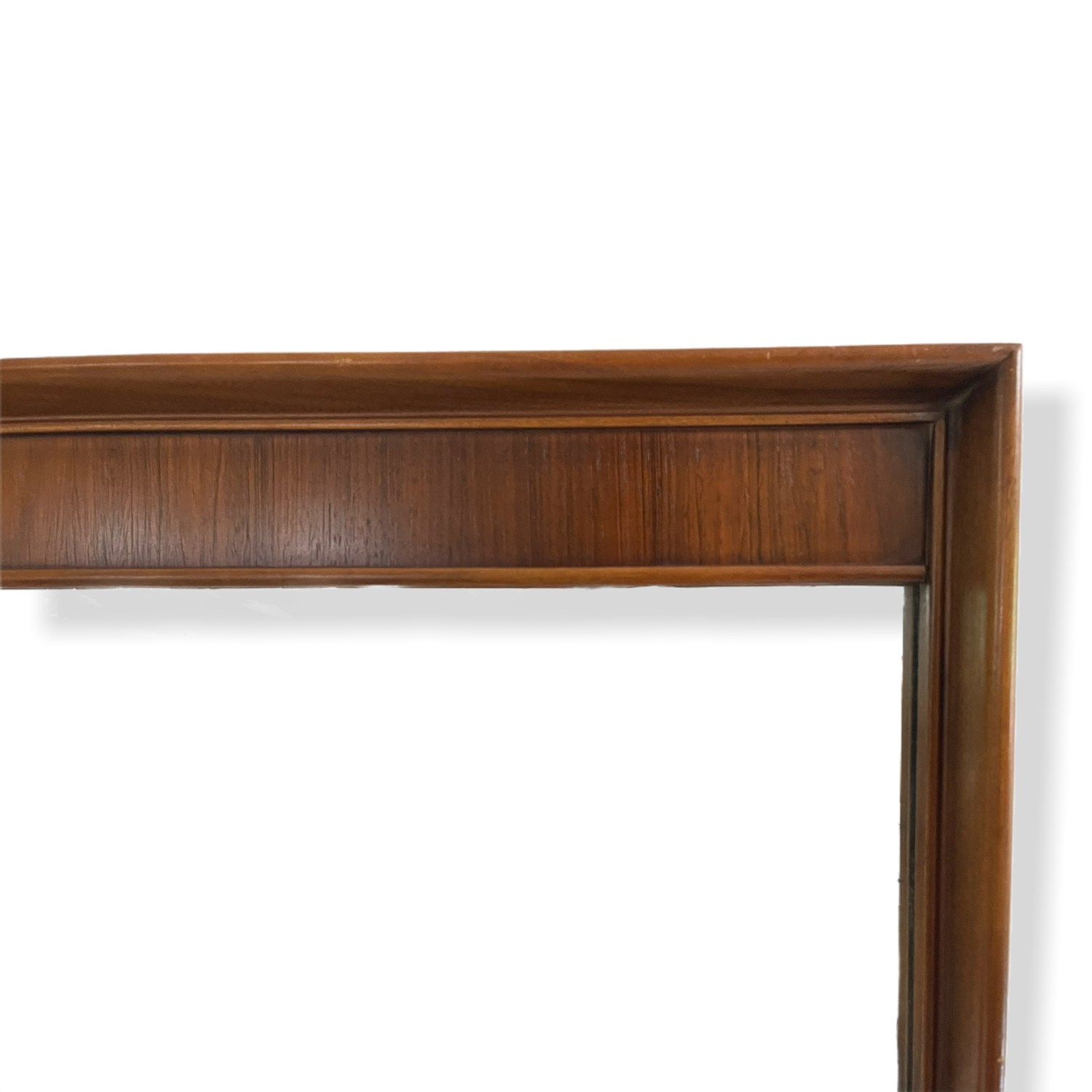 Large Mid-Century Modern Walnut Mirror 60” x 33”  image 2