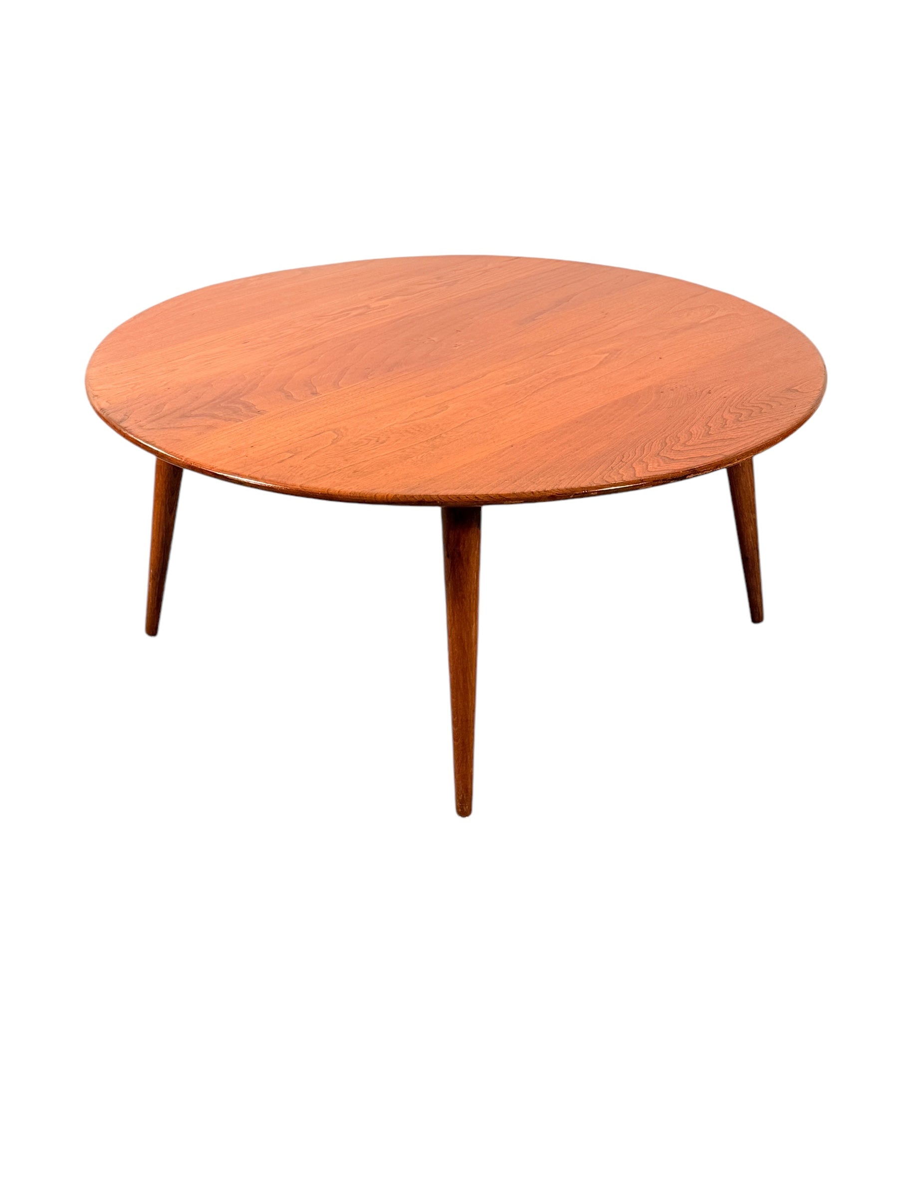 Mid-Century Modern Walnut Round Coffee Table by Snyder’s image 8
