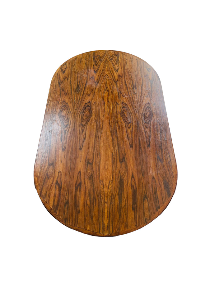Scandinavian Rosewood Oval Coffee Table image 3