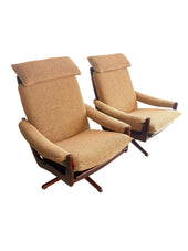 1970s Reclining Rosewood Lounge Chairs by Soda Galvano for Lied Møbler, Sweden image 1