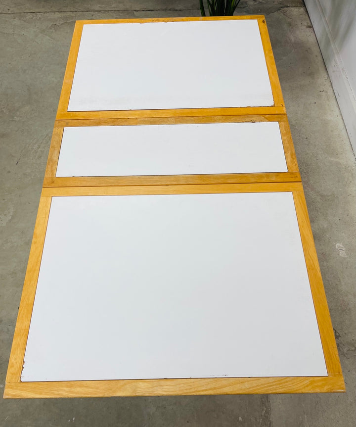Mid-Century Modern Drop Leaf Table with Folding Chairs (Set 4) image 6