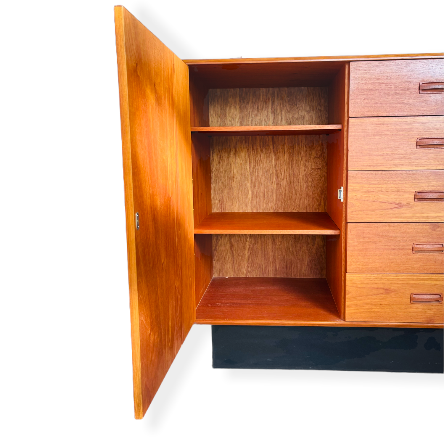 Mid-Century Modern Teak Gentlemen Chest image 4