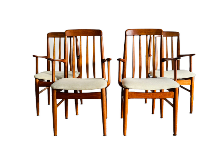 Set 4 1970s Benny Linden Teak Dining Chairs image 10