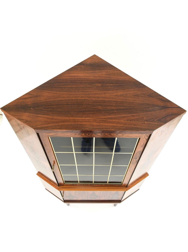 Mid-Century Danish Modern Rosewood Corner Cabinet image 4