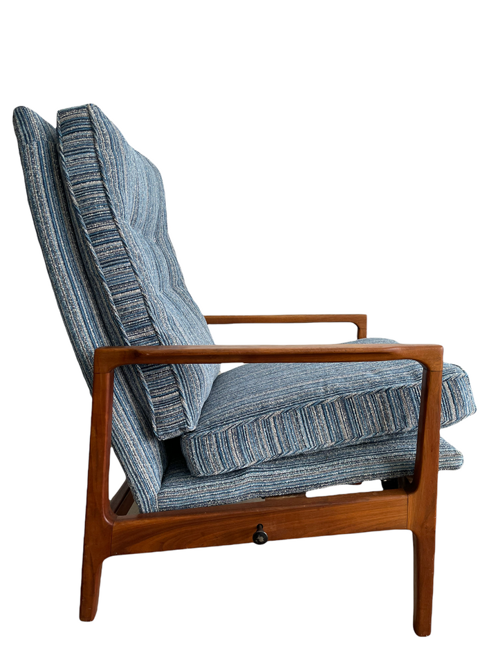 Milo Baughman Reclining Chair & Ottoman by James INC  image 4
