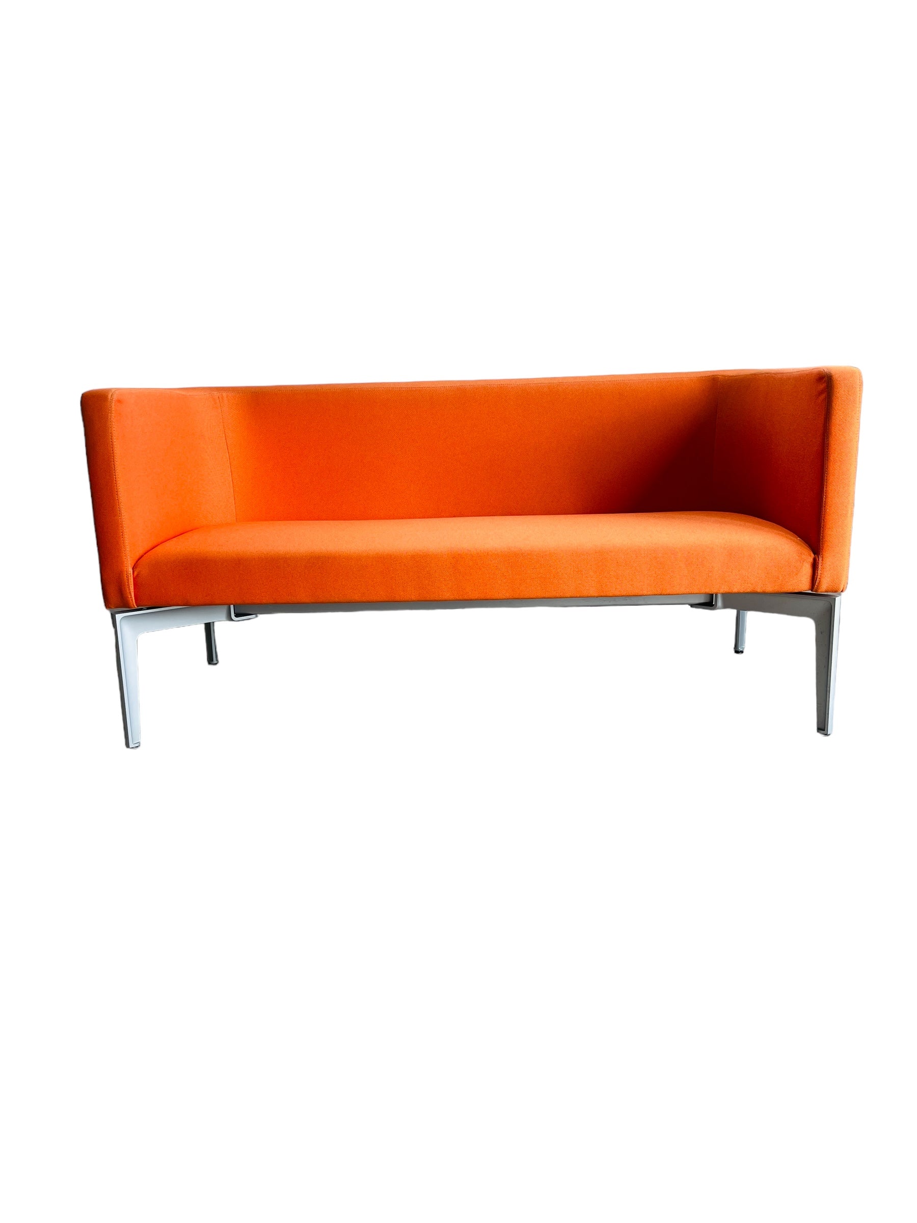 Steelcase Bivi Rumble Seat Collection: Vibrant Orange Modern Sofa image 1