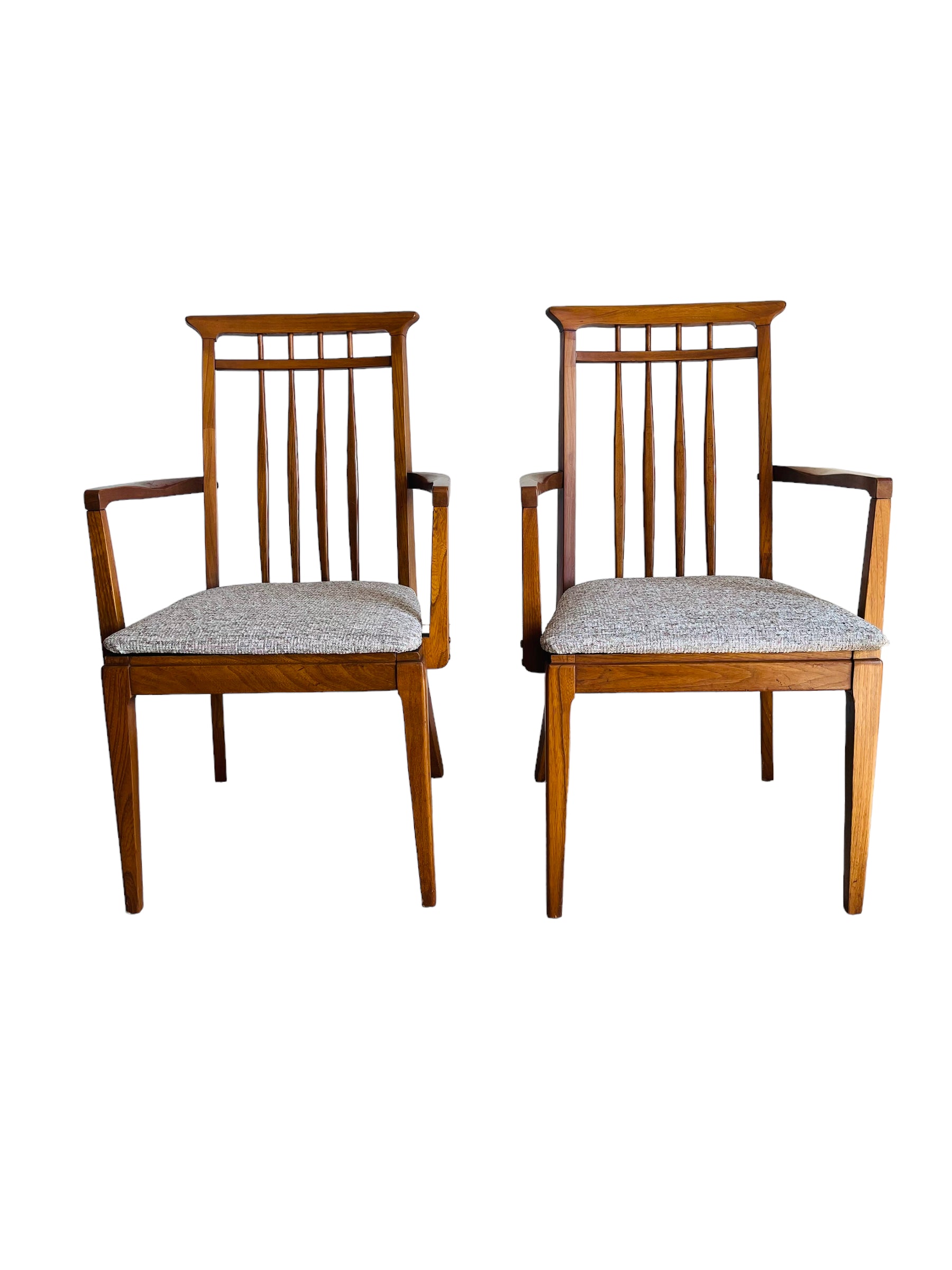 Set of 6 Mid Century Modern Walnut Dining Chairs image 1