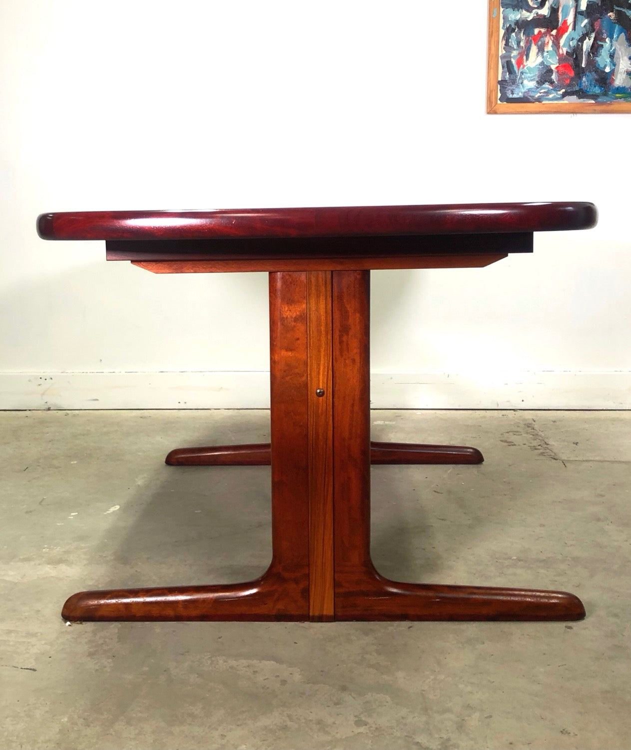 Mid-Century Danish Modern Rosewood Dining Table image 9