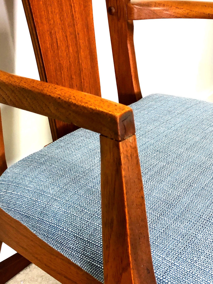 Set 6 Mid-Century Modern Walnut Dining Chairs By Young Manufacturing image 8