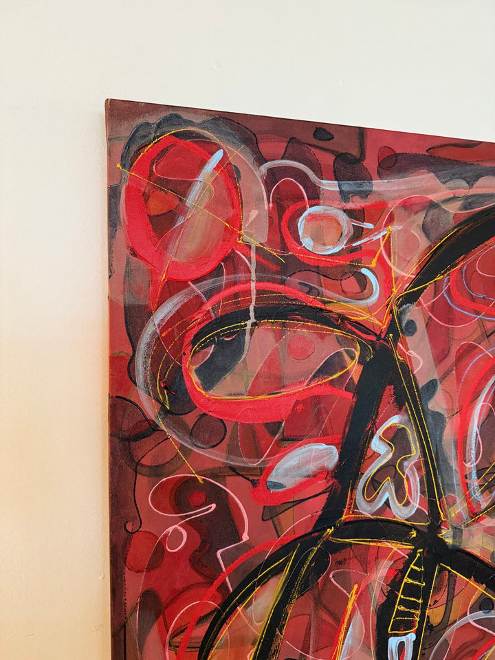 “Bold Abstract Painting by Taefick – Vibrant Contemporary Artwork” image 3