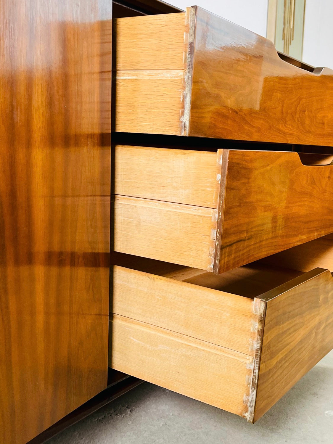 Mid-Century Modern Walnut Dresser / Credenza by Genova Furniture Co. image 6