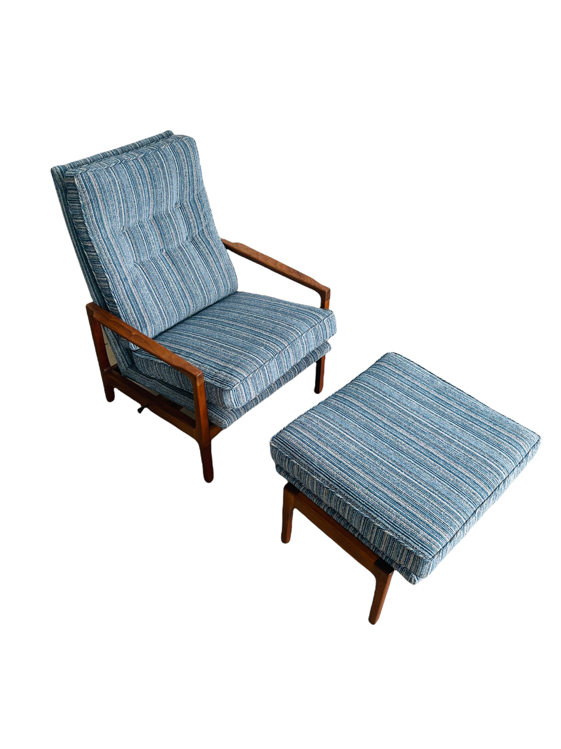 Milo Baughman Reclining Chair & Ottoman by James INC  image 2
