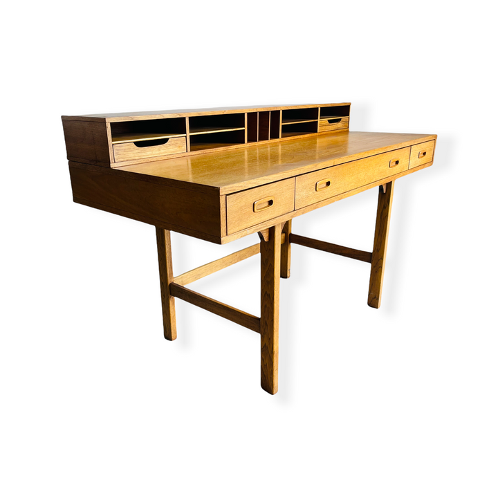 Danish Modern Teak Flip Top Desk by Peter Lovig Nielsen image 0