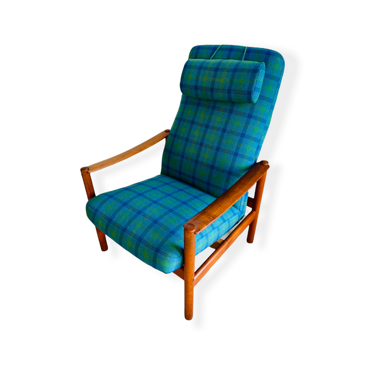 Mid-Century Modern Teak Recliner Chair by WESTNOFA  image 8